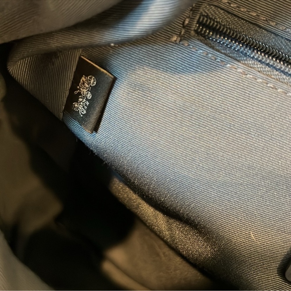 Coach Multicolor Logo Leather Backpack - Picture 8 of 9